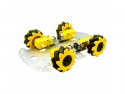 Smart Car Chassis 4WD Mecanum Aluminum Single